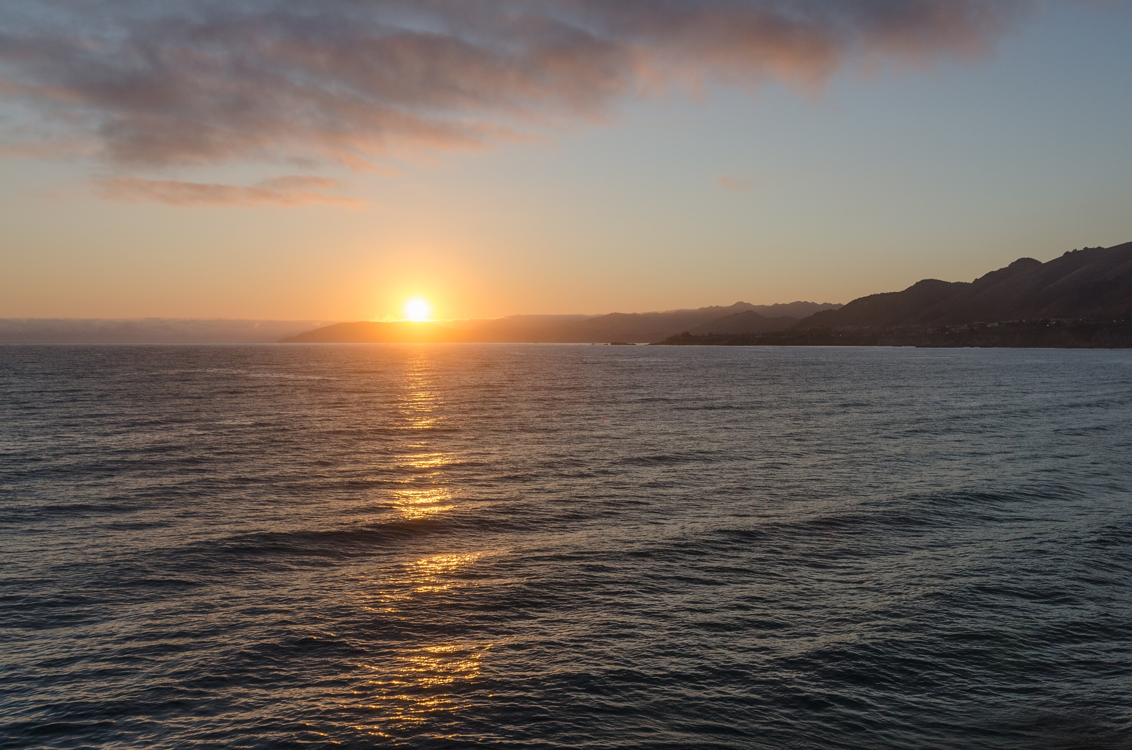 Sunset over San Luis Obispo Bay near Arroyo Grande, California